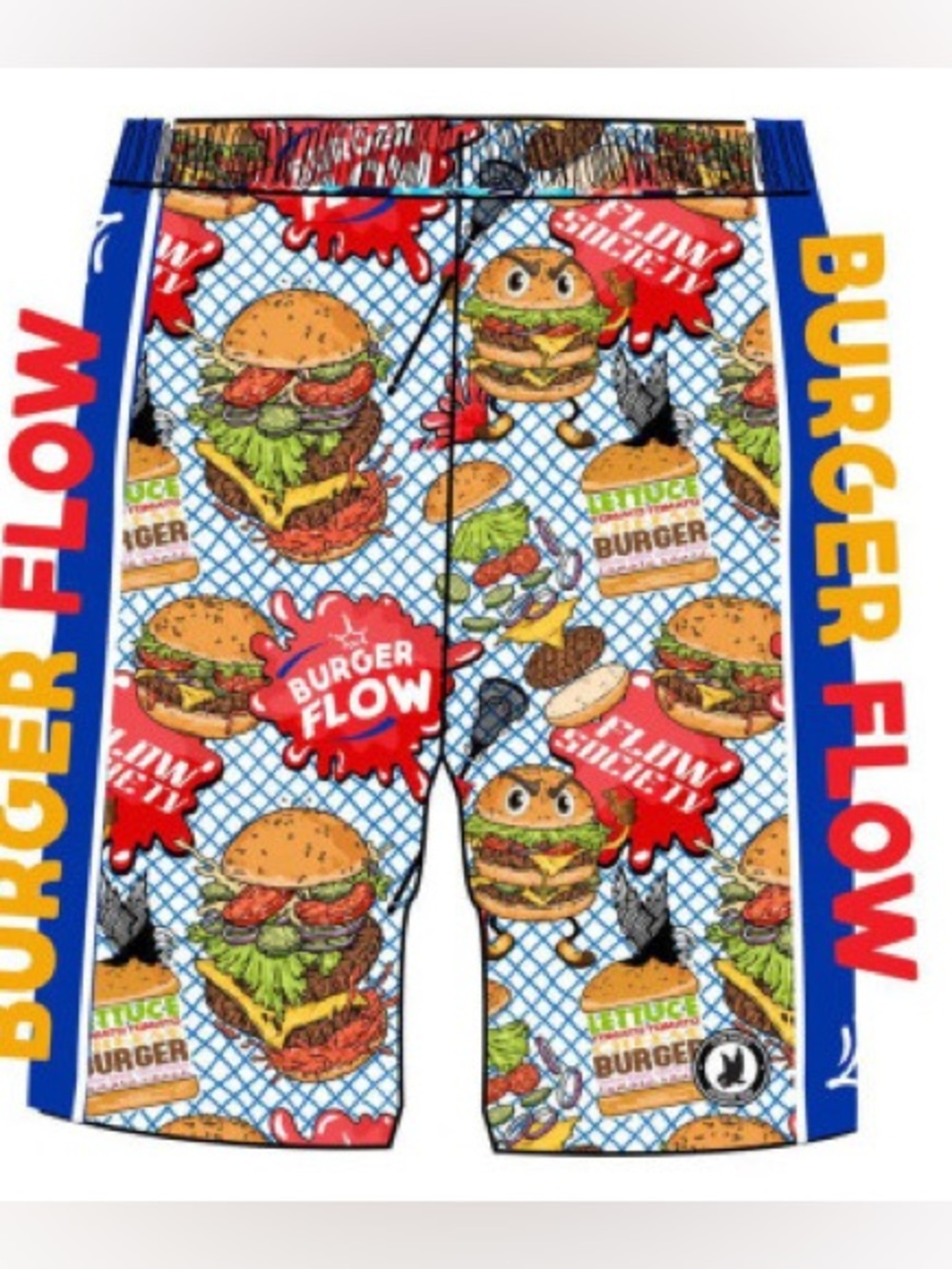 Flow Society Shorts Burger Attack